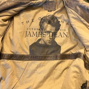 Vintage James Dean mens leather jacket